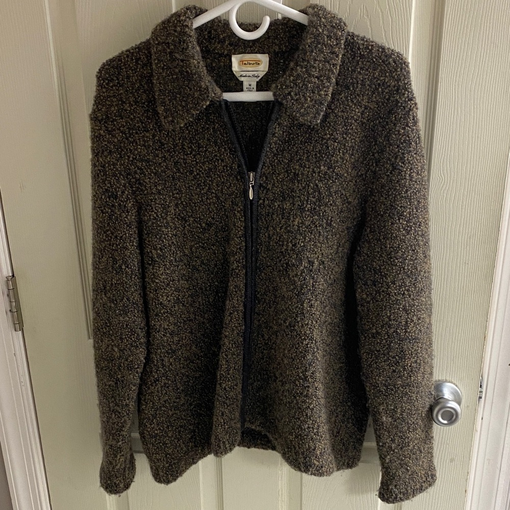 Talbots Textured Brown Jacket